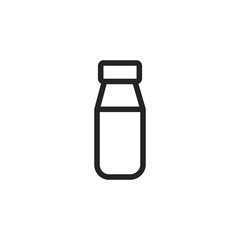 Milk bottle vector icon