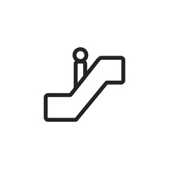 Fototapeta premium Escalator vector icon, stairs symbol. Modern, simple flat vector illustration for web site or mobile app