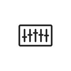 Equalizer vector icon, sound system symbol. Modern, simple flat vector illustration for web site or mobile app