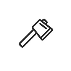 Axe vector icon, tool symbol. Modern, simple flat vector illustration for web site or mobile app