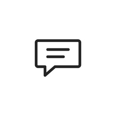 Message vector icon, notification symbol. Modern, simple flat vector illustration for web site or mobile app