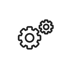 Action vector icon, settings symbol. Modern, simple flat vector illustration for web site or mobile app