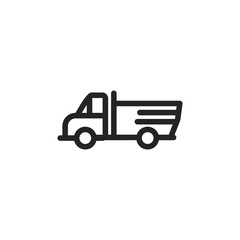 Truck vector icon, transport symbol. Modern, simple flat vector illustration for web site or mobile app