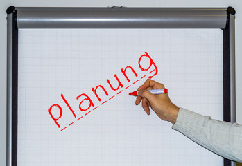 Whiteboard Planung Textmarker,