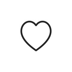 Heart vector icon, love symbol. Modern, simple flat vector illustration for web site or mobile app