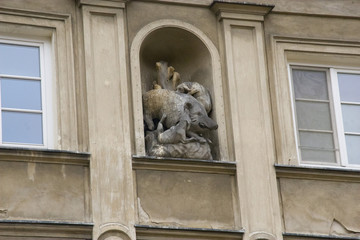 Obraz premium Warsaw city center