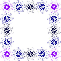 Vector image of a beautiful frame for design