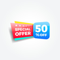 Special Offer 50% Off Label