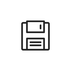 Diskette vector icon, save symbol. Modern, simple flat vector illustration for web site or mobile app