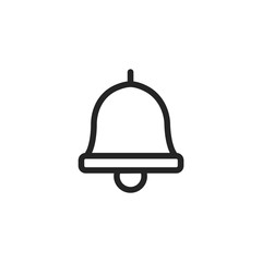 Bell vector icon, ring symbol. Modern, simple flat vector illustration for web site or mobile app