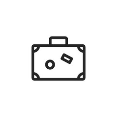 Baggage vector icon, travel symbol. Modern, simple flat vector illustration for web site or mobile app