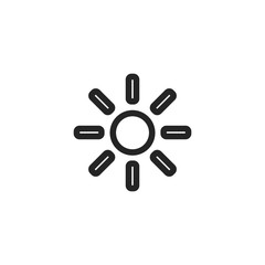 Sun vector icon, summer symbol. Modern, simple flat vector illustration for web site or mobile app
