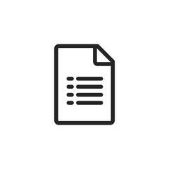 sheet file vector icon, check list symbol. Modern, simple flat vector illustration for web site or mobile app