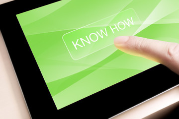 Know how Tablet PC Internet Computer Button FInger