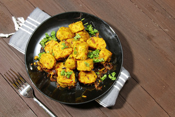 Dry gatte ki sabji or Dhoka