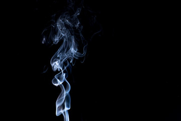 smoke on black background