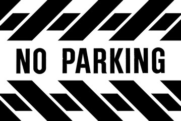 NO PARKING BANNER