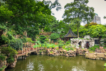 Shanghai, China - July 25, 2014: The Yuyuan Gardens in Shanghai