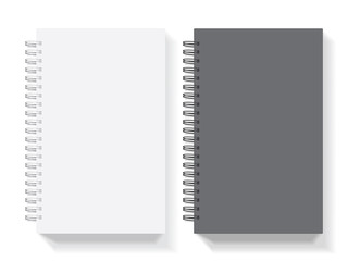 Notebook for your design and logo. Mock up