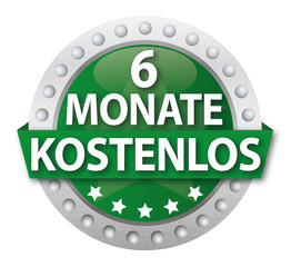 Button 6 Monate kostenlos, grün