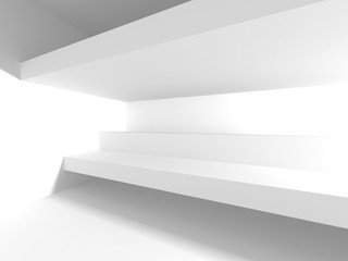 Abstract Modern White Architecture Background
