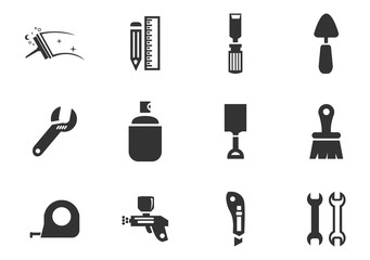 Tools icons set