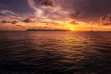 Island sunset