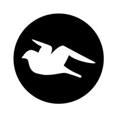 bird silhouette isolated icon vector illustration design