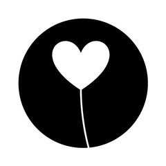 heart love romantic card vector illustration design