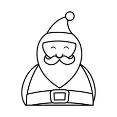 cute santa claus character vector illustration design