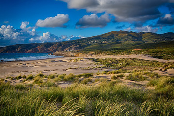 Guincho beach in hazzy day