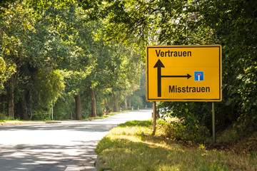 Schild 182 - Vertrauen