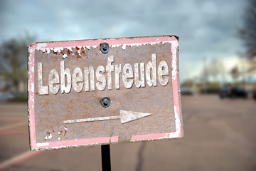 Schild 203 - Lebensfreude