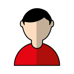 man avatar character icon vector illustration design