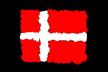 Dänische Nationalflagge