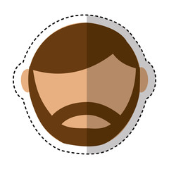 man avatar character icon vector illustration design