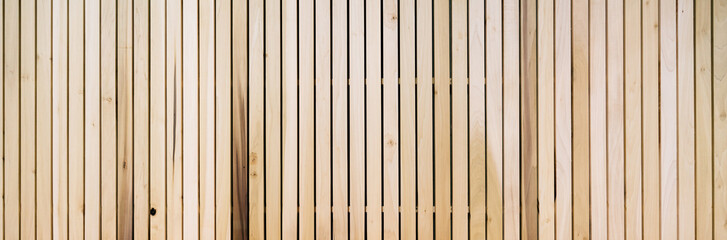 Wooden slats on floor or wall in vertical parallel pattern, background panel texture, horizontal...