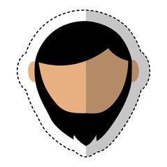 man avatar character icon vector illustration design