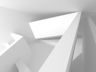 Abstract Modern White Architecture Background