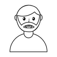 Obraz na płótnie Canvas man avatar character icon vector illustration design