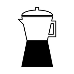 kettle silhouette isolated icon vector illustration design