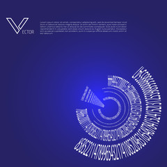 Abstract background with numbers.