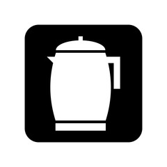 Fototapeta premium teapot silhouette isolated icon vector illustration design