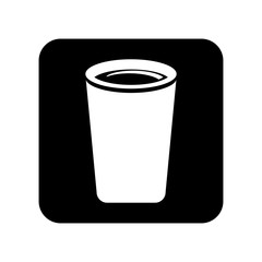 drink glass isolated icon vector illustration design