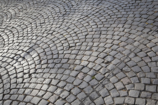Cobbled Street in Paris, France