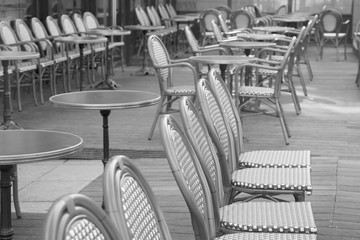 Cafe Terrace in Paris, France