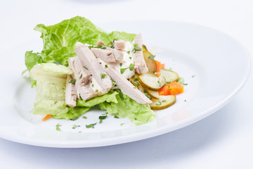 salad with chicken