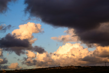 sky with clouds background