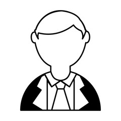 businessman avatar character icon vector illustration design