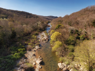 stream, top view